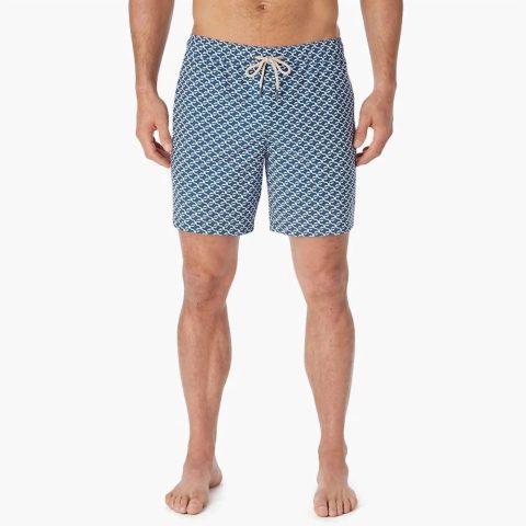 Bayberry Trunk In Navy Geo