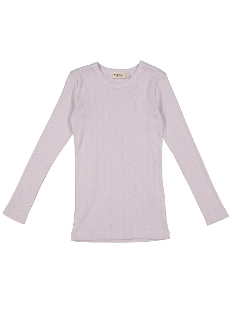 Girls Tamra Pointelle Top In Violet Dust