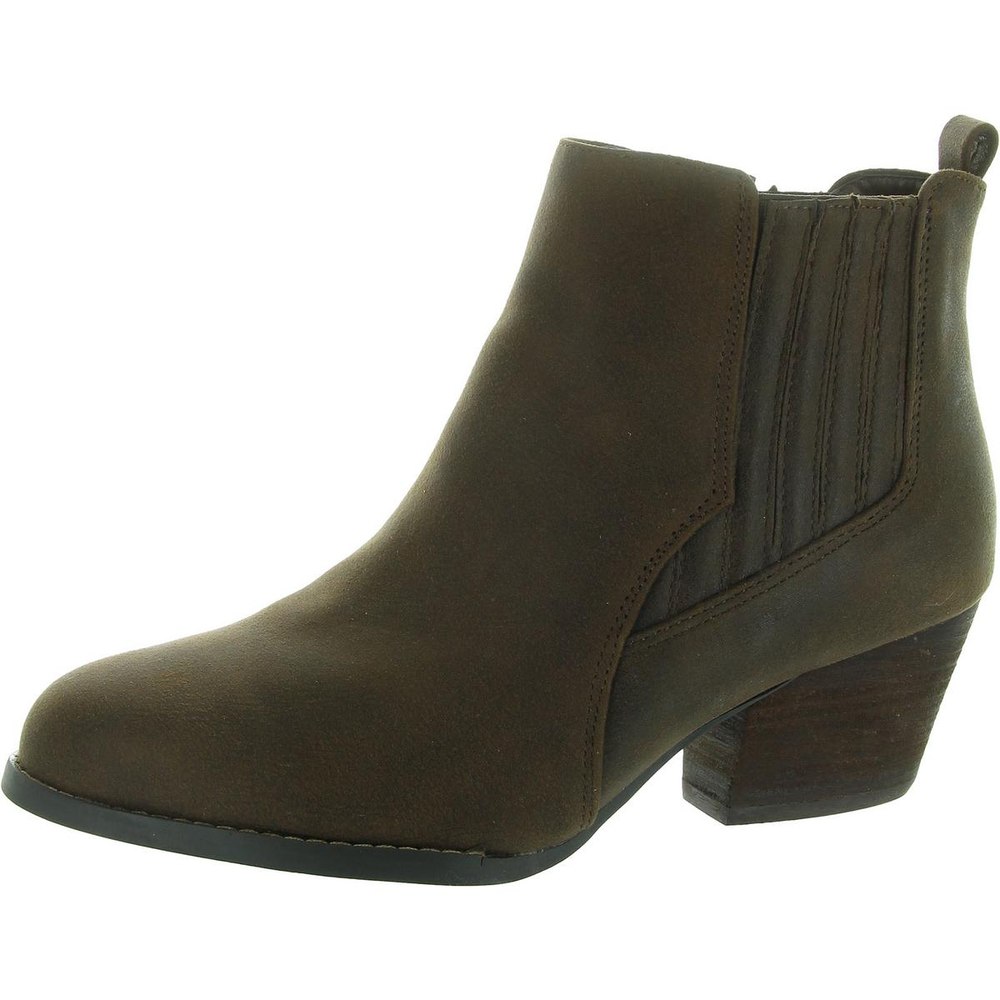 Lou Solid Faux Leather Chelsea Boots