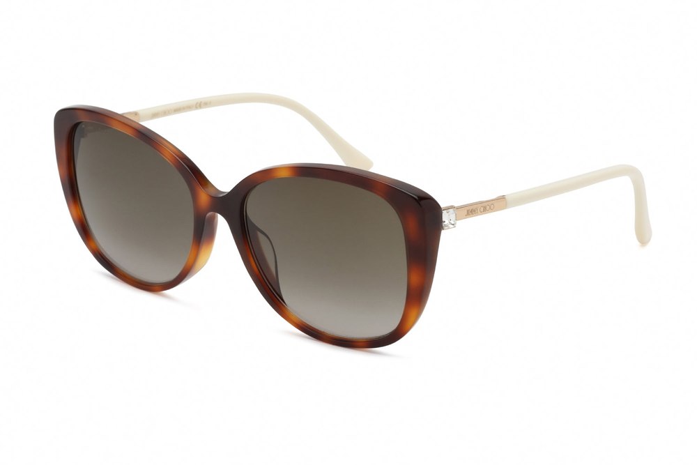 Jimmy Choo ALY/F/S 0086 HA Cat eye Sunglasses 57 mm