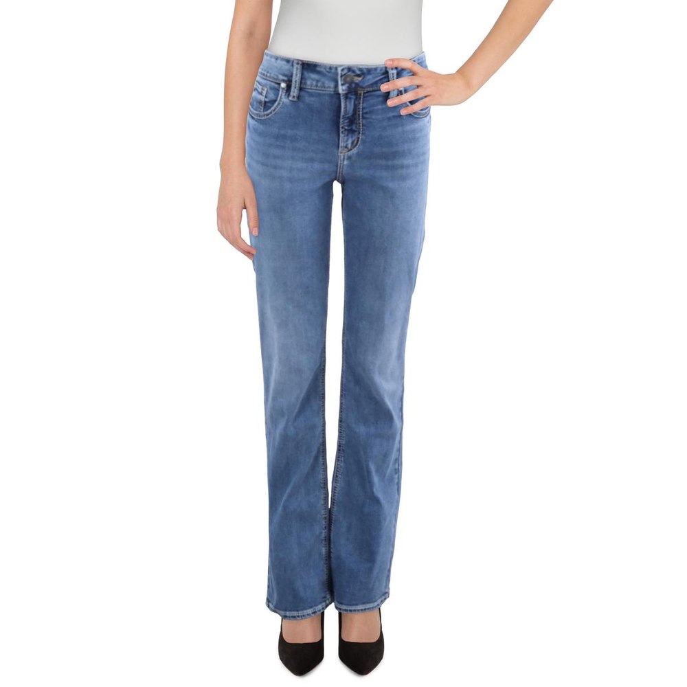 Elyse Mid-Rise Slim Bootcut Jeans