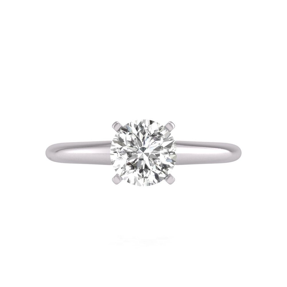Diana M Lab 14KT WG 1.50ct TW LGD 4PRONG SOLITAIRE RING