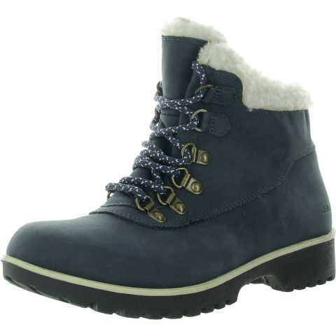 Faux Fur Lined Leather Winter & Snow Boots