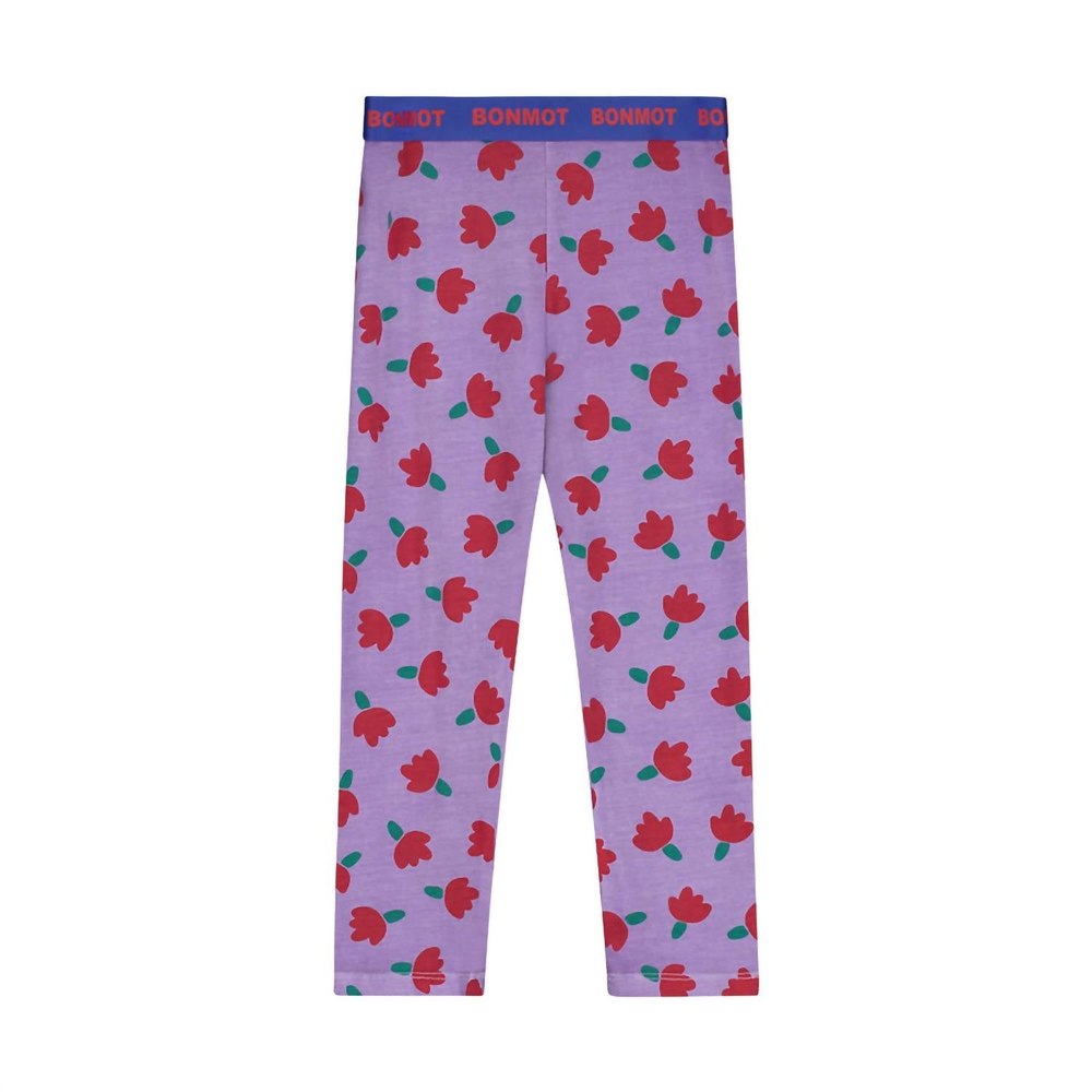 Girl’s Allover Flowers Legging In Mallow 7733771272252