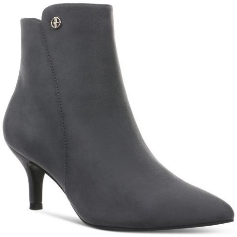 Carminee Solid Faux Suede Ankle Boots
