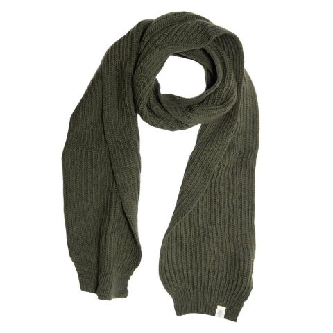 Laurent Rib Scarf In Olive