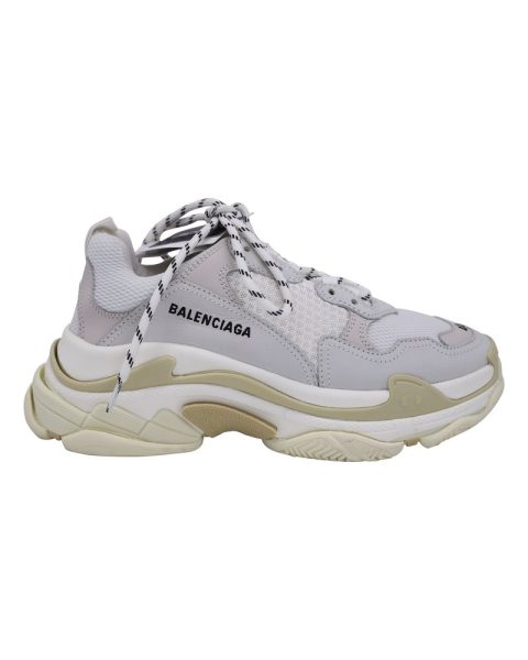 Balenciaga Triple S Sneakers in Gray and White Polyurethane 7733780906044