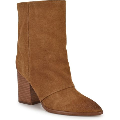Chaye Suede Solid Mid-Calf Boots