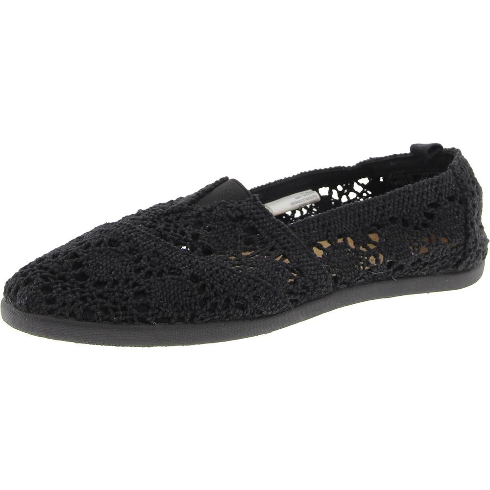 Padded Insole Crochet Flat Shoes