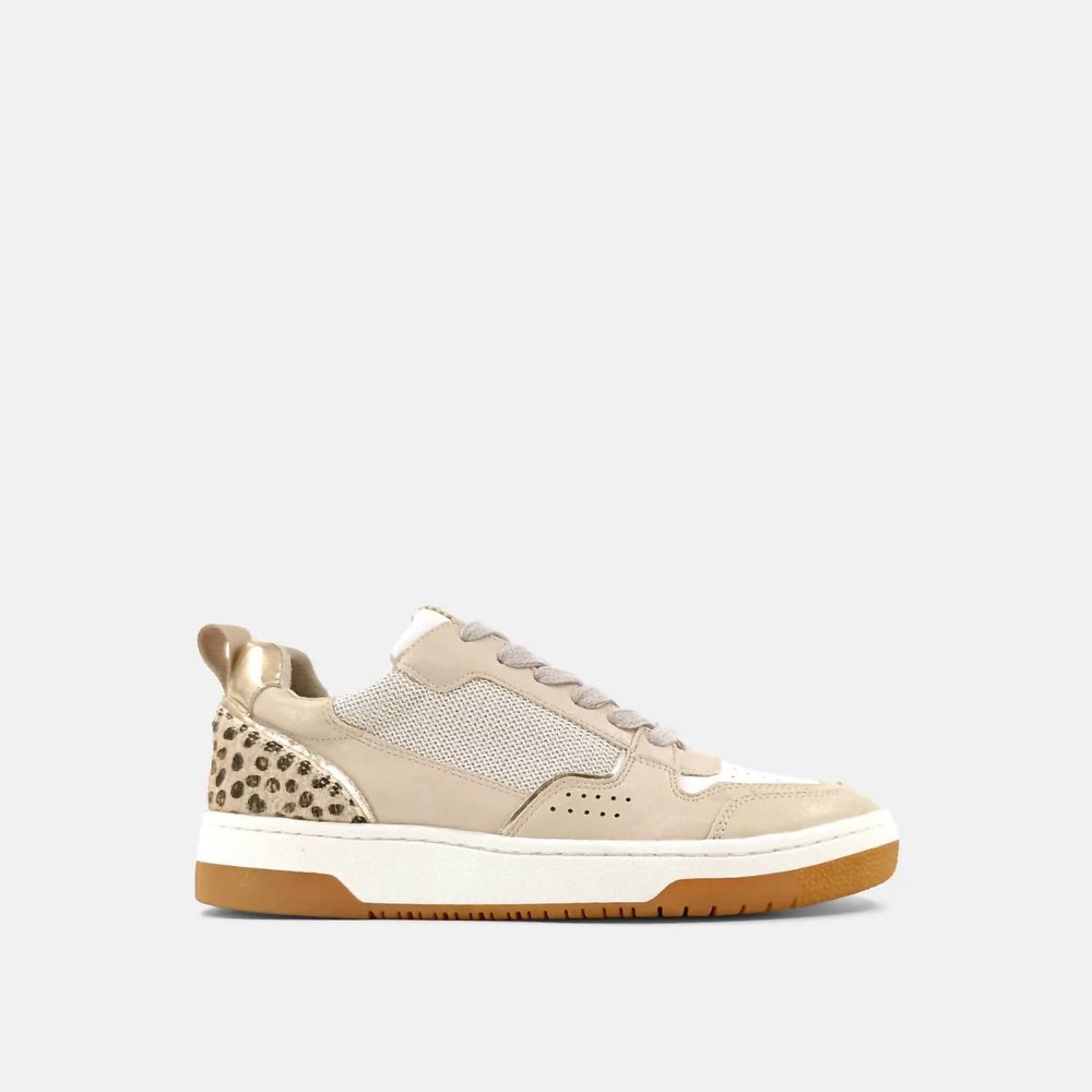 Romi Sneaker In Gold Cheetah