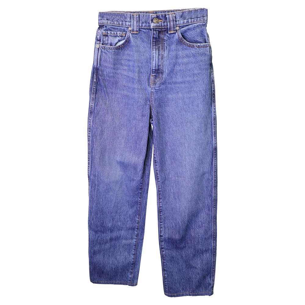 Khaite The Albi Jean in Blue Cotton Denim 7733857976380