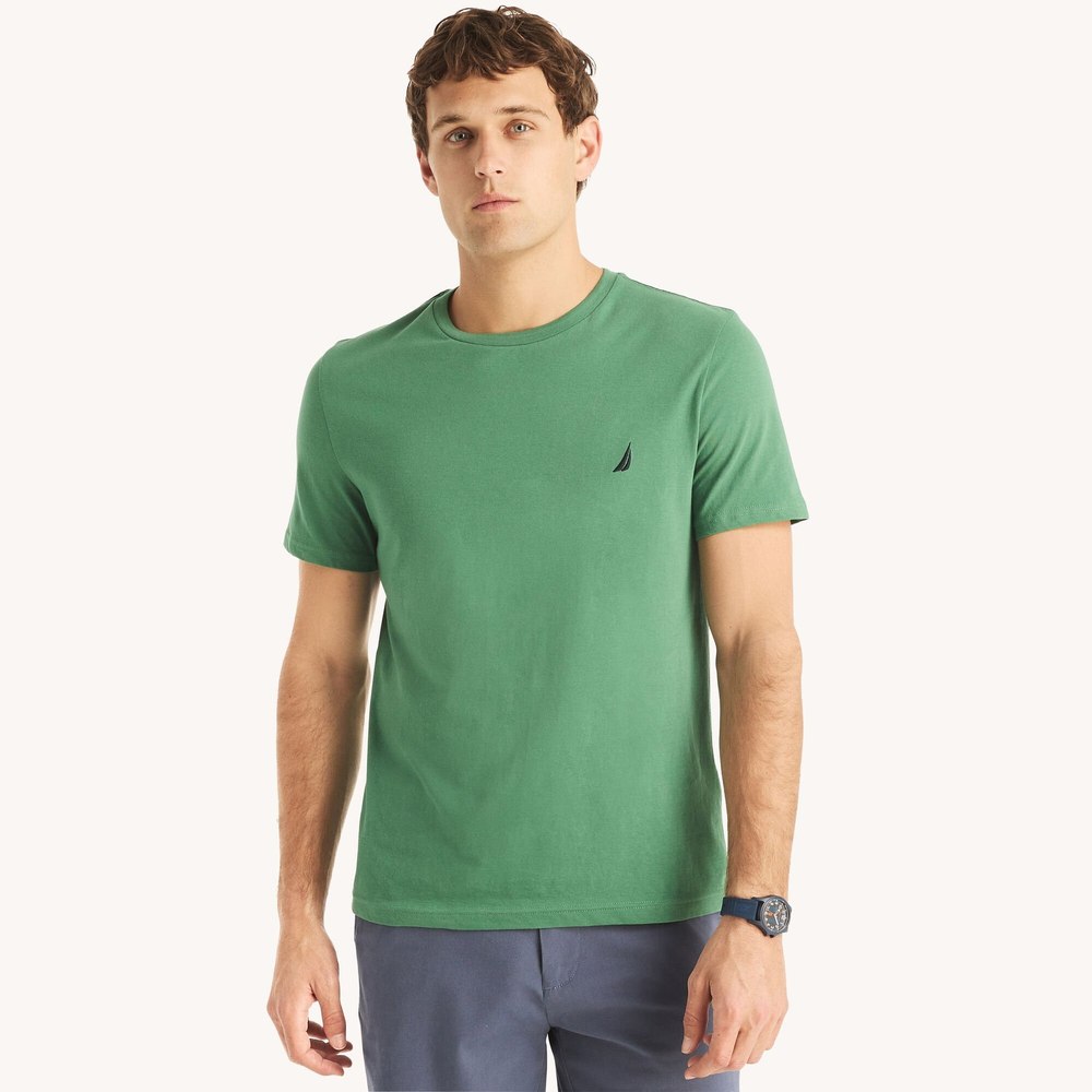 Nautica Mens Solid Crewneck T-Shirt 7785119318076
