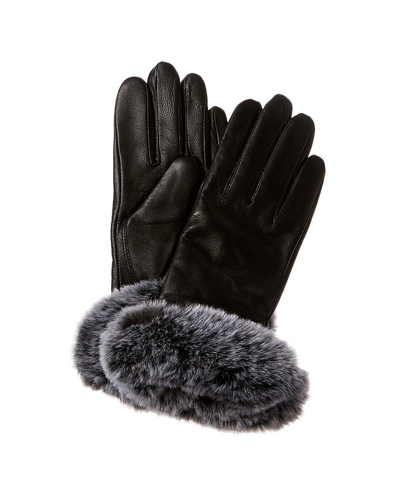 Surell Accessories Leather Gloves