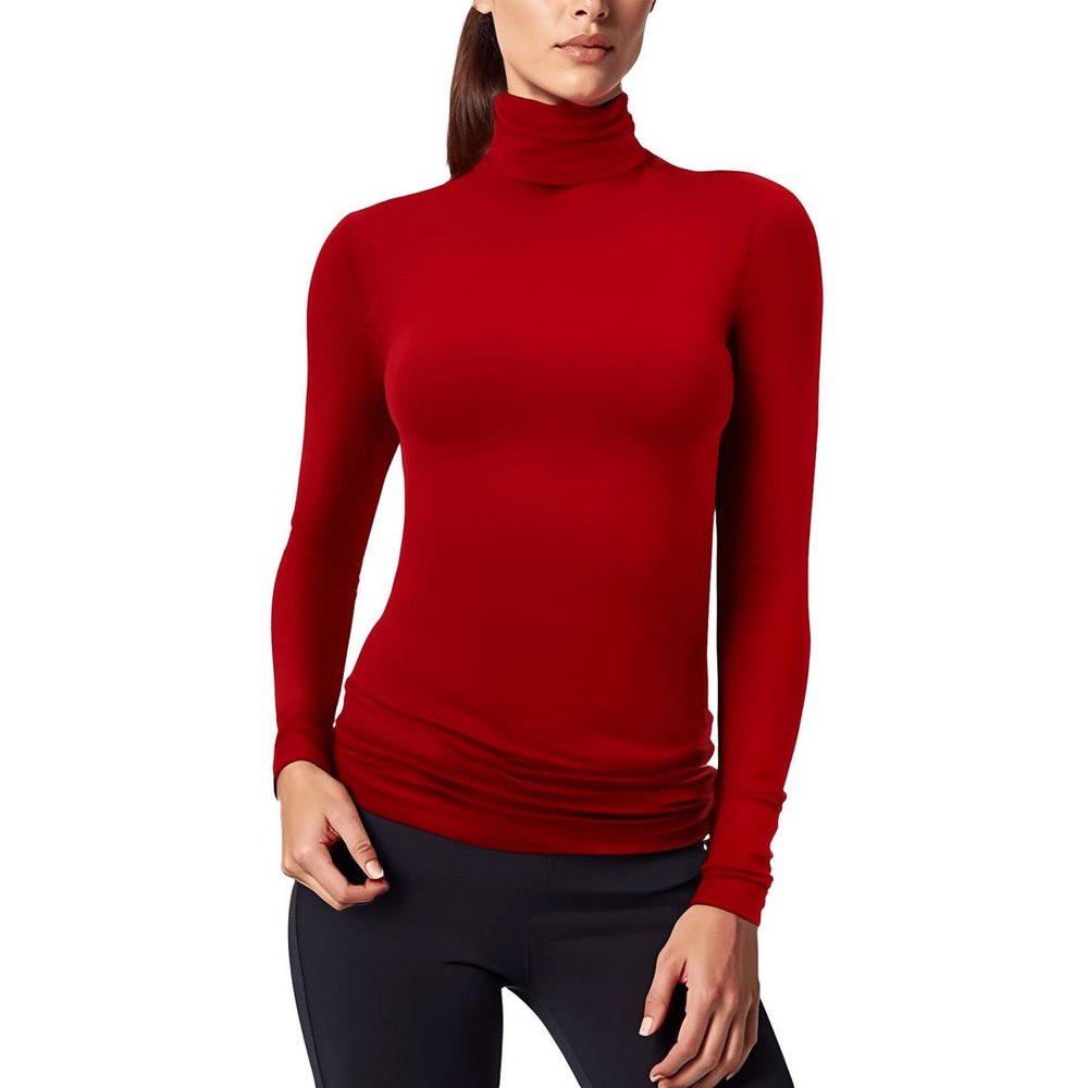 Solid Jersey Turtleneck Sweater