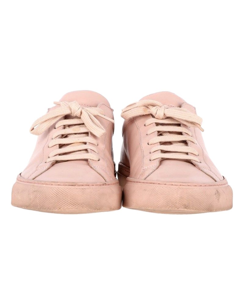 Common Projects Original Achilles Low Sneakers in Pink Leather