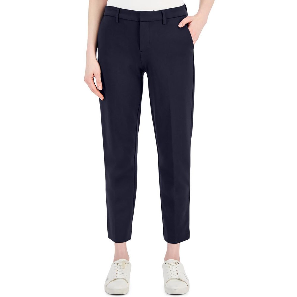 High Rise Stretch Ankle Pants