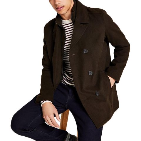 Wool Blend Cold Weather Pea Coat