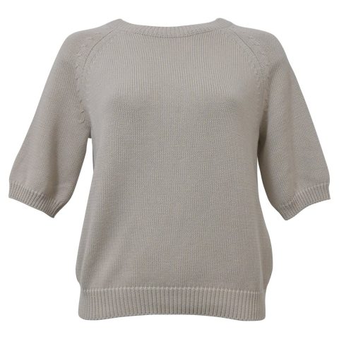 ‘S Max Mara Corinne Sweater in Ecru Cotton 7748659413052