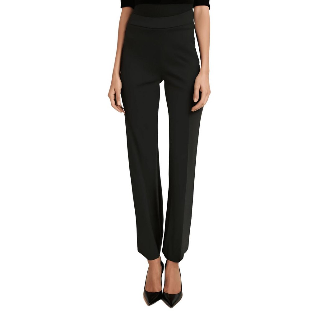 Logo High Rise Wide Leg Pants