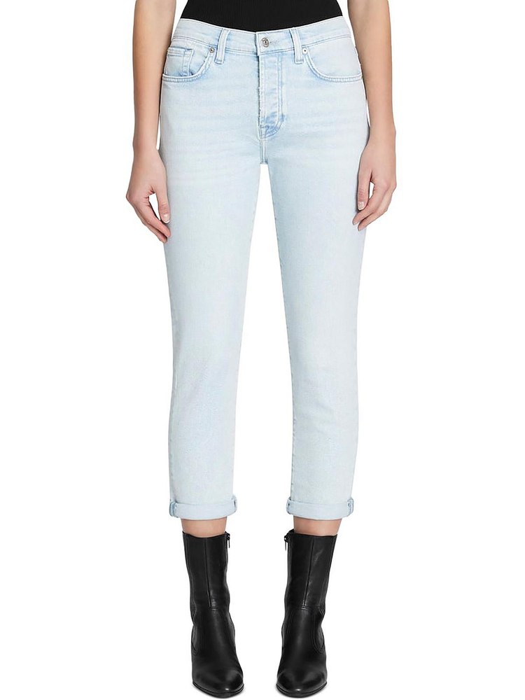 Josefina Womens High Rise Slim Fit Boyfriend Jeans