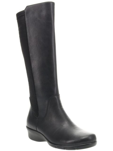 West Womens Leather Embossed Knee-High Boots