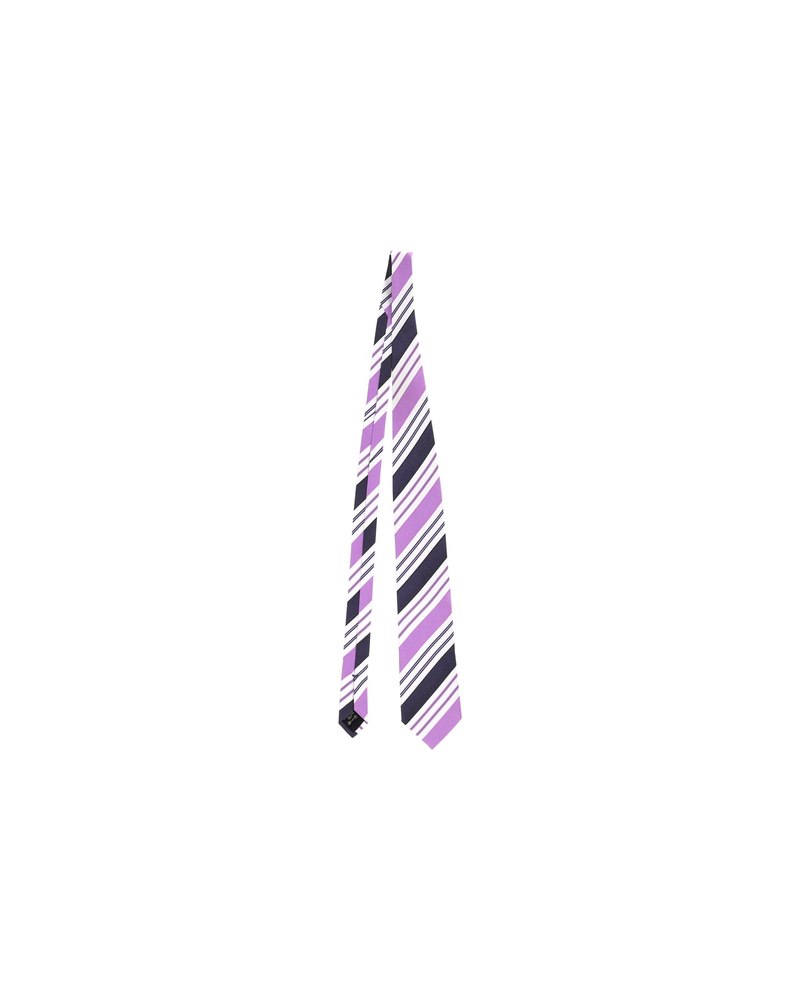 Ermenegildo Zegna Striped Tie in Purple Silk 7748705812540
