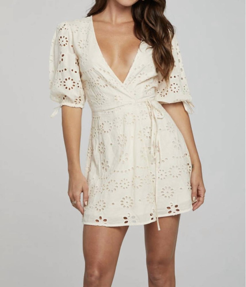 Cassia Mini Dress In Ivory