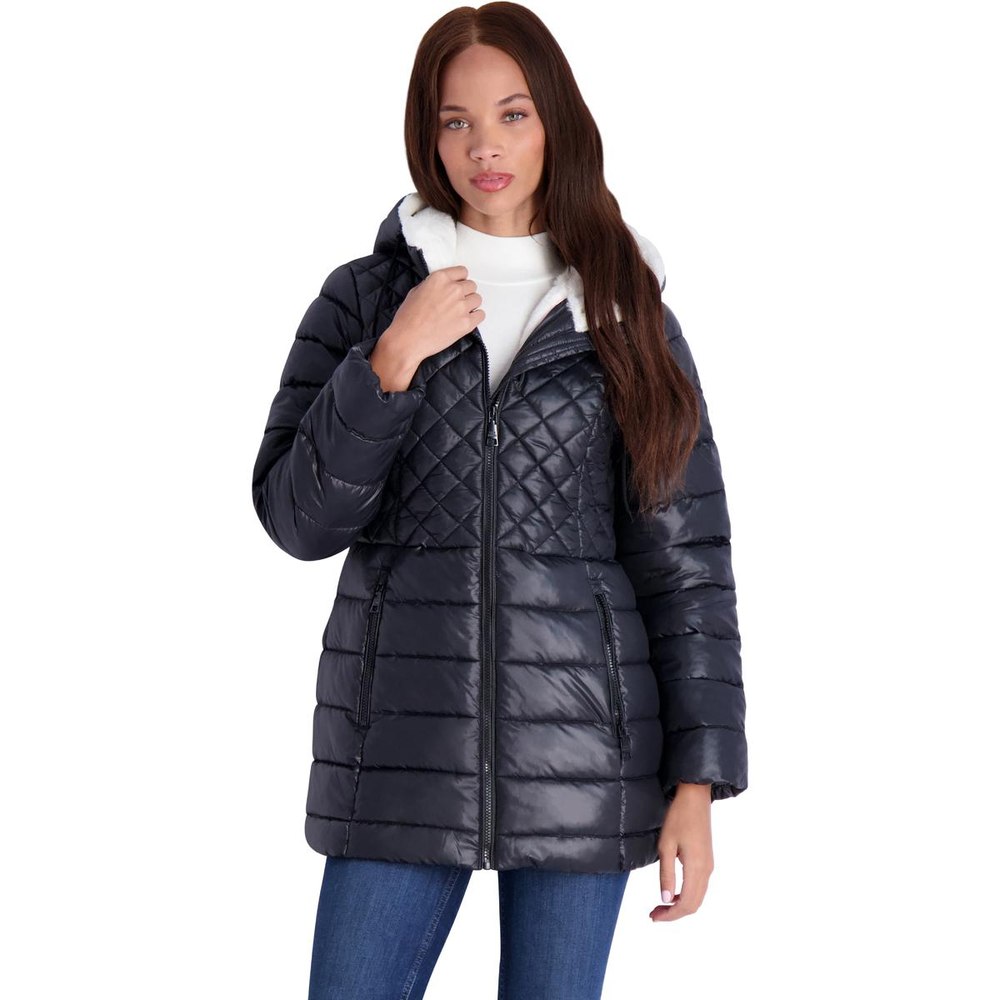 Glacier Shield Winter Puffer Coat with Faux Fur Lining