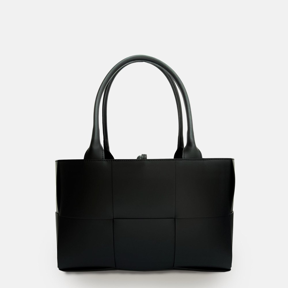 The Tori Black Leather Tote