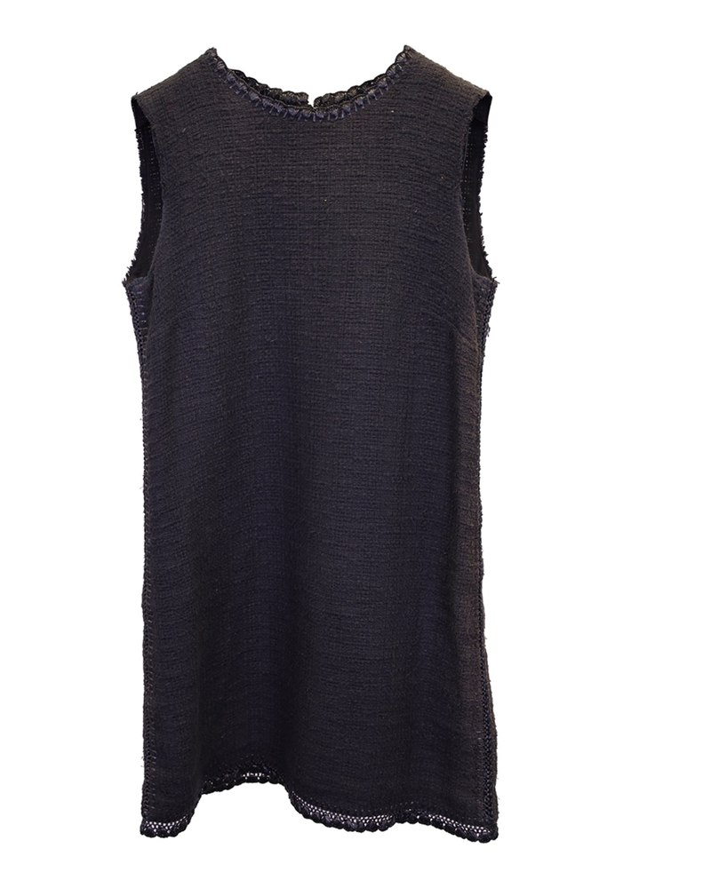 Dolce & Gabbana Sleeveless Mini Dress in Black Cotton 7748716560444