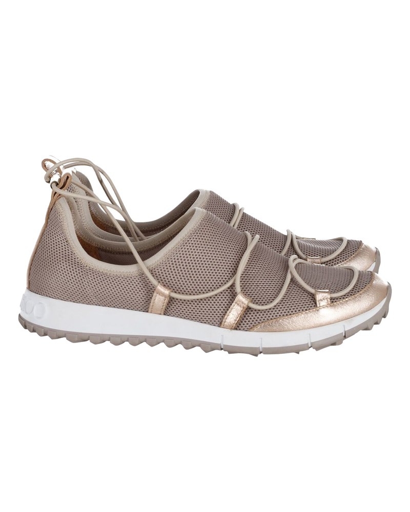 Jimmy Choo Andrea Sneakers in Beige Mesh