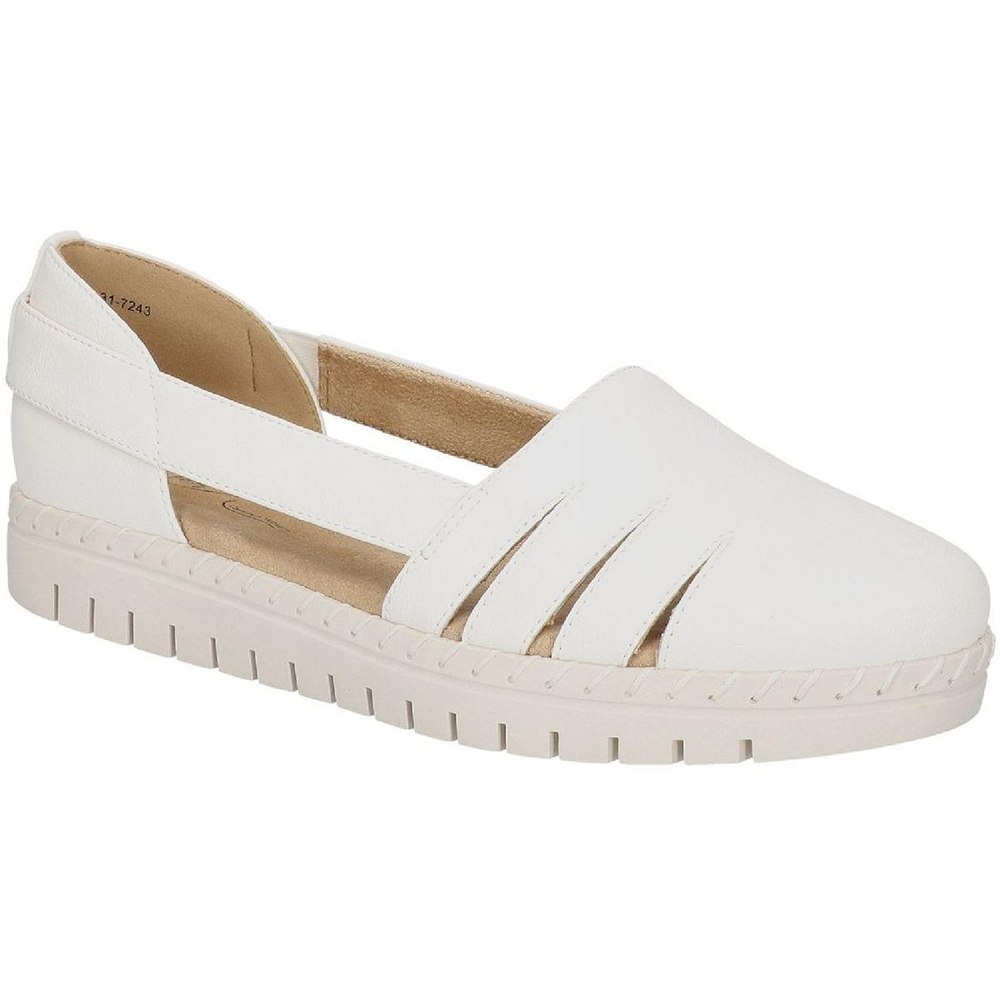 Bugsy Faux Leather Slip On Flatform Sandals