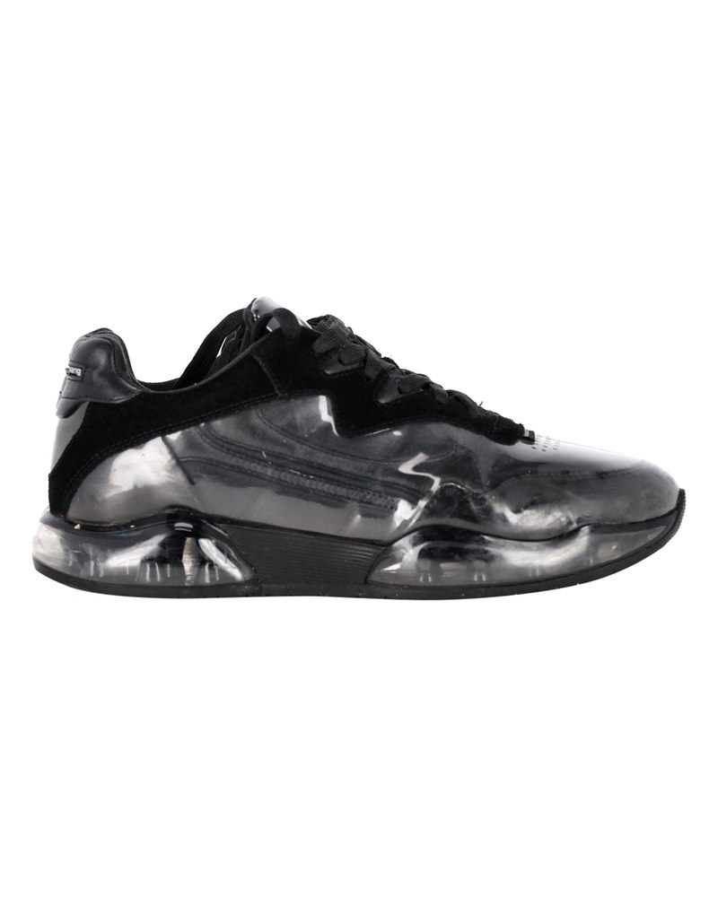 Alexander Wang AWNYC Stadium Sneakers in Black PVC and Suede 7748733894716
