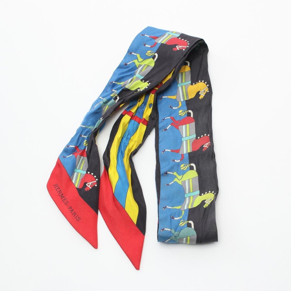 Hermes Rocabar Twilly Silk Scarf Canvas Scarf 7793944625212