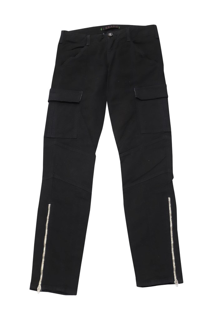 J Brand Houlihan Cargo Pants with Ankle Zip in Black Cotton 7748738711612