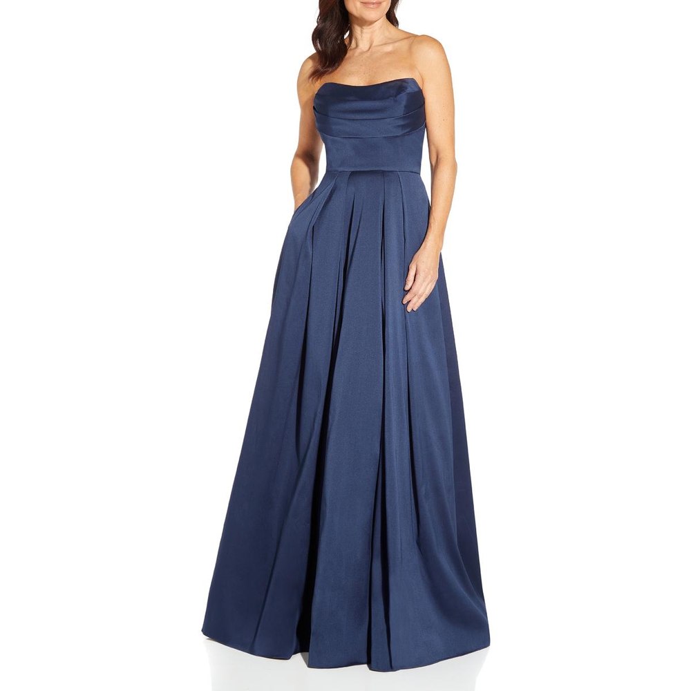 Strapless Maxi Evening Dress