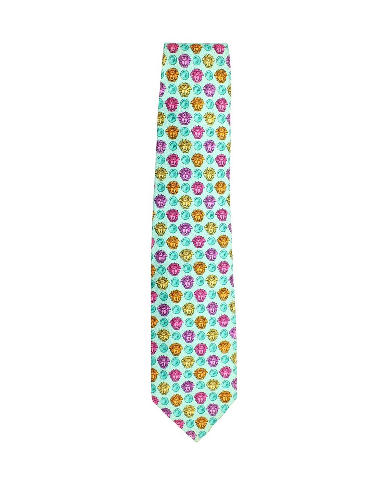 Gianni Versace Printed Tie in Multicolor Silk 7748758437948