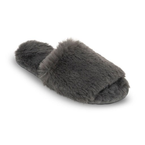 Lemon Women’s Waterfront Solid Faux Fur Slide Slippers