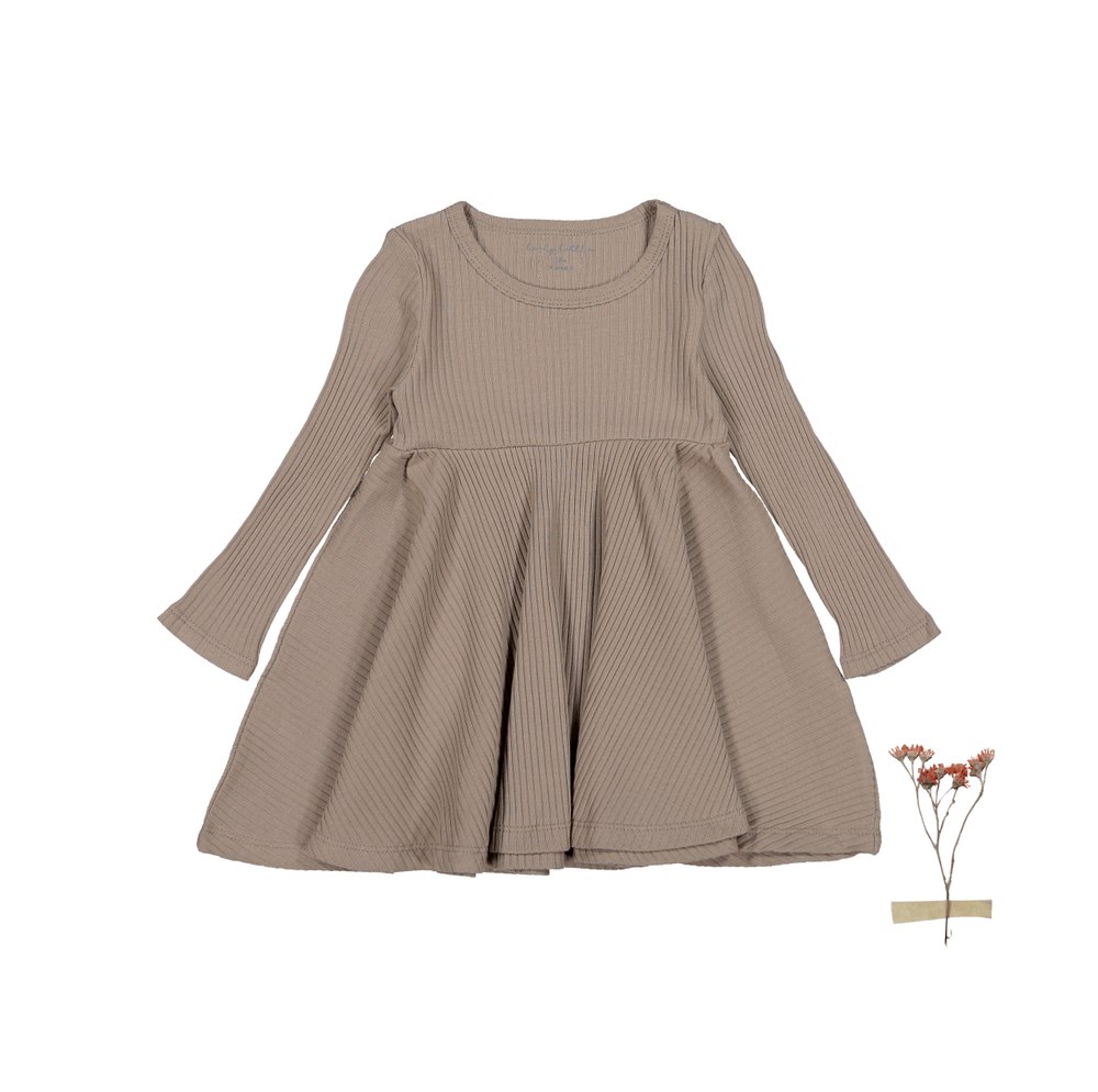 The Long Sleeve Dress – Taupe