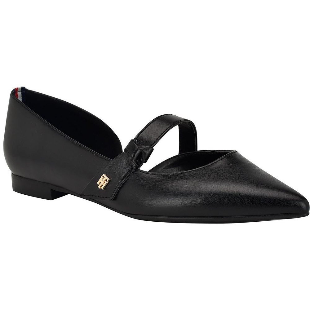 Venny Faux Leather Cut Out Ballet Flats