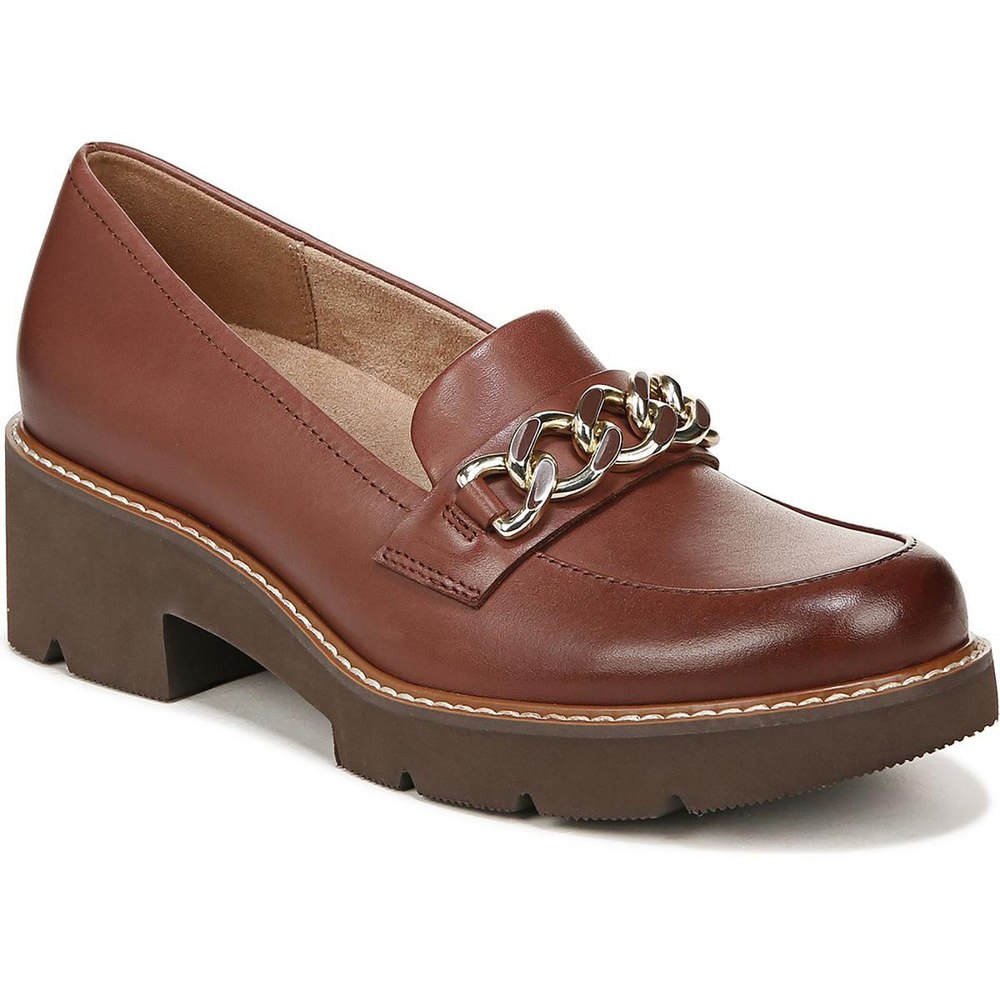 Desi Chain Slip On Loafer Heels