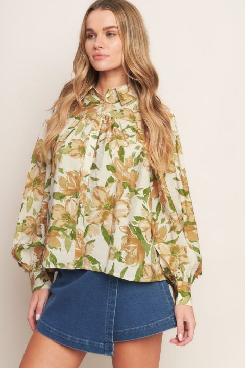 WILDFLOWER BREEZE WOVEN TOP