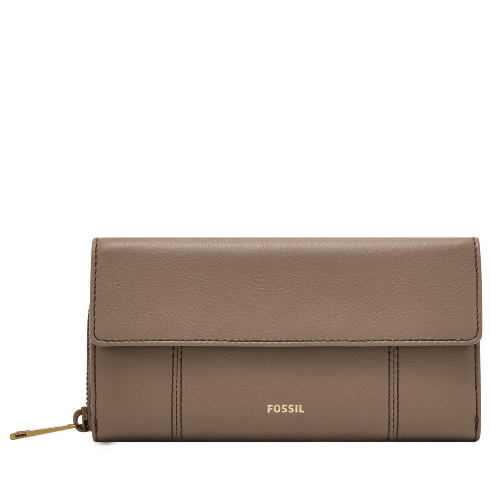 Fossil Women’s Jori LiteHide Leather Flap Clutch