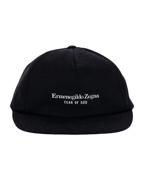 Fear of God x Ermenegildo Zegna Baseball Hat in Black Cotton 7748926799932