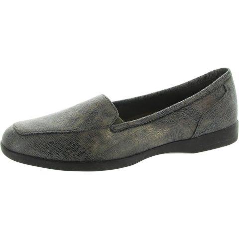 DEVITT18 Cushioned Footbed Faux Leather Loafers