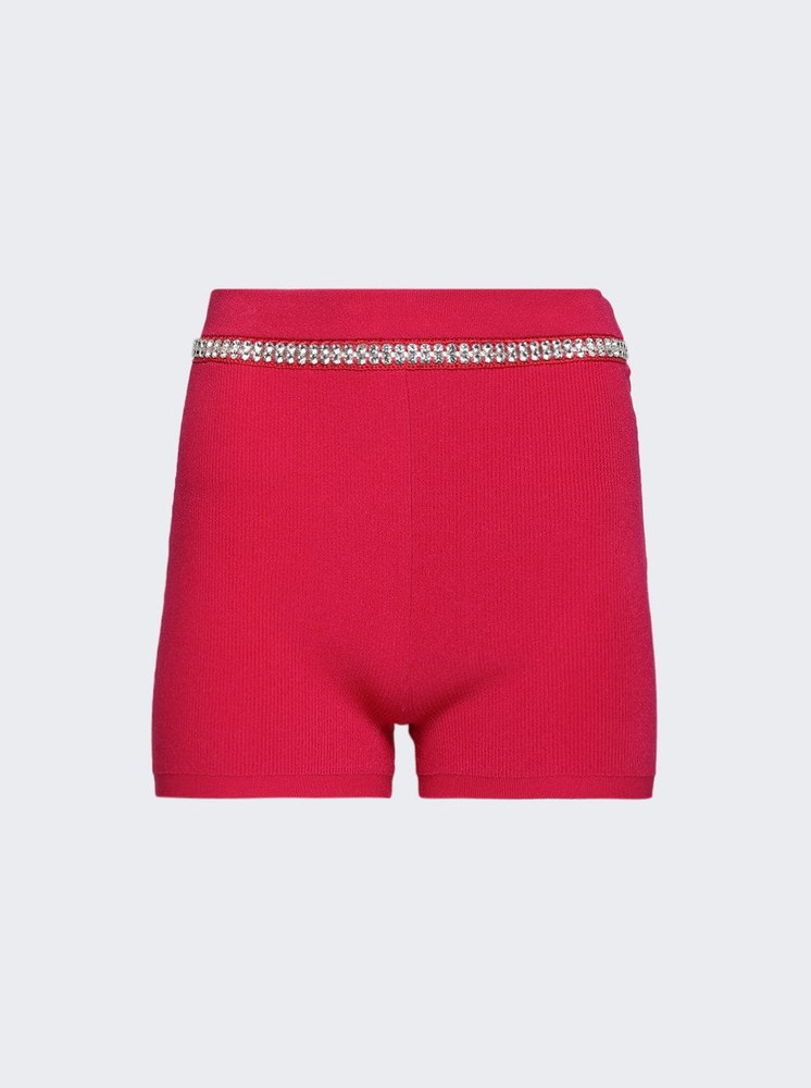 Embellished Knit Shorts