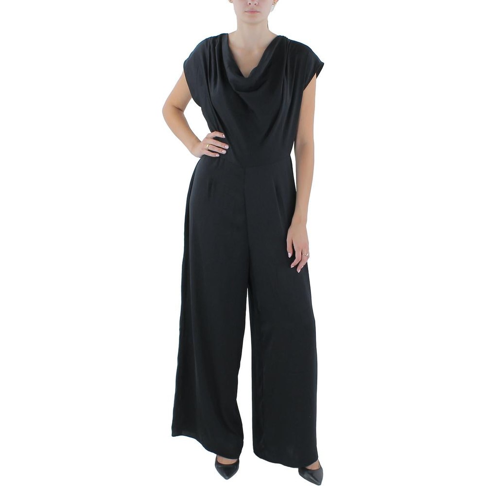 Cowl Neck Wide Leg Jumpsuit