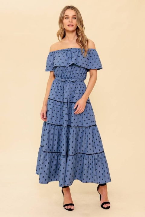 YOU’RE UNFORGETTABLE WOVEN MDI DRESS