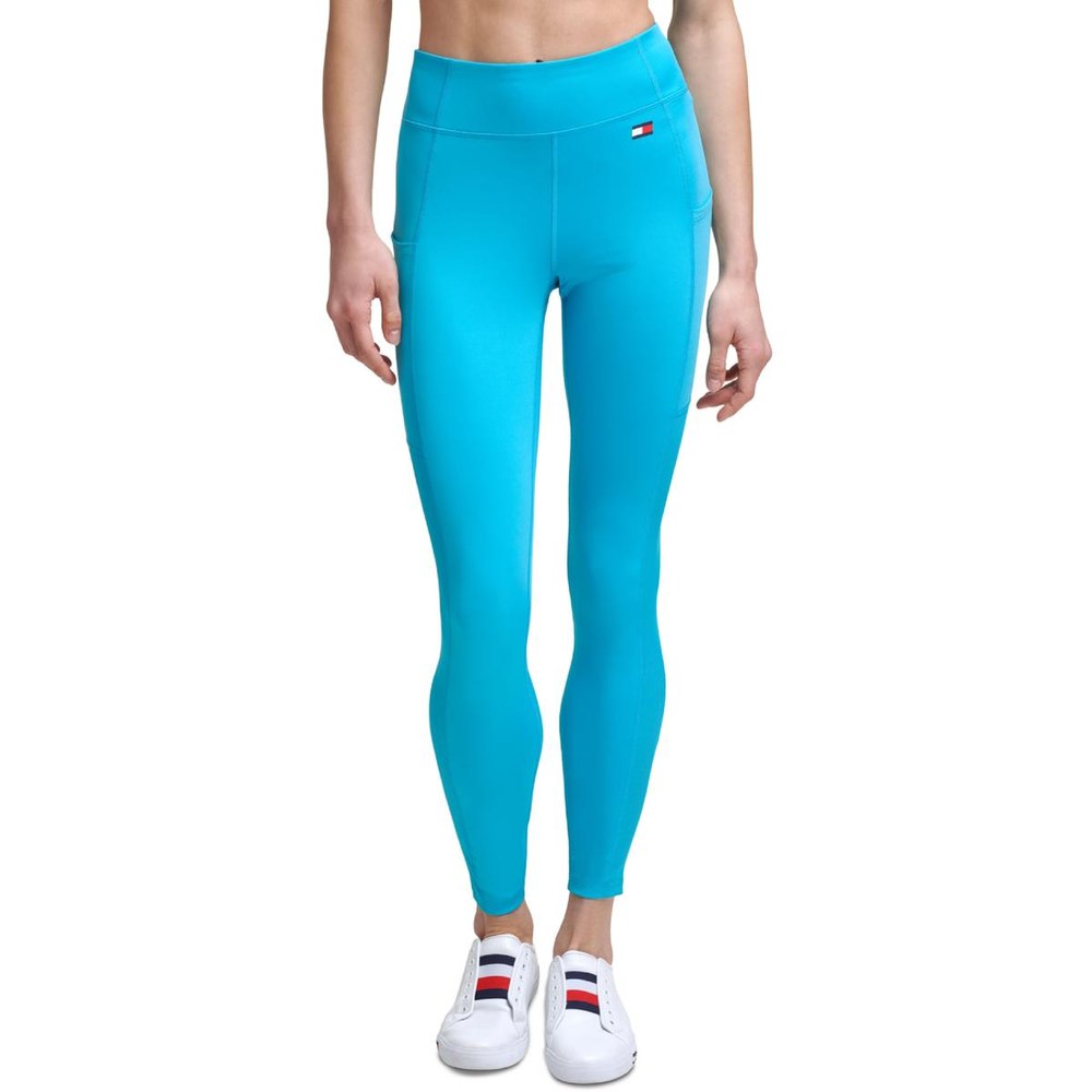 Ribbed Inset High Rise Athletic Leggings