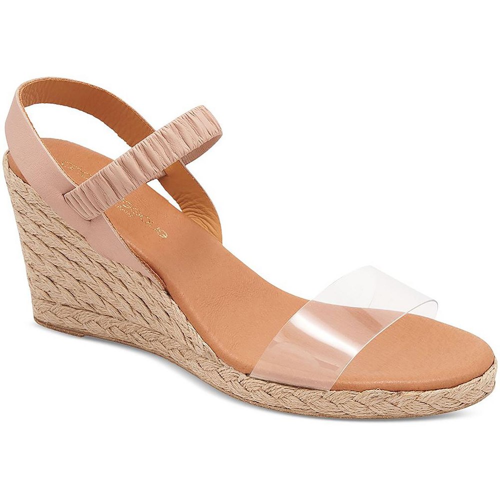 Alberta Leather Ankle Wedge Heels